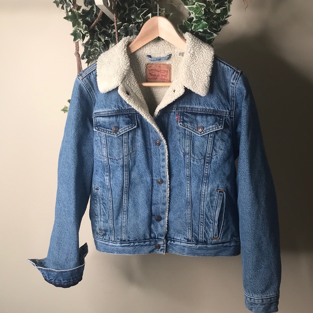 Fleece-Lined Denim Jacket